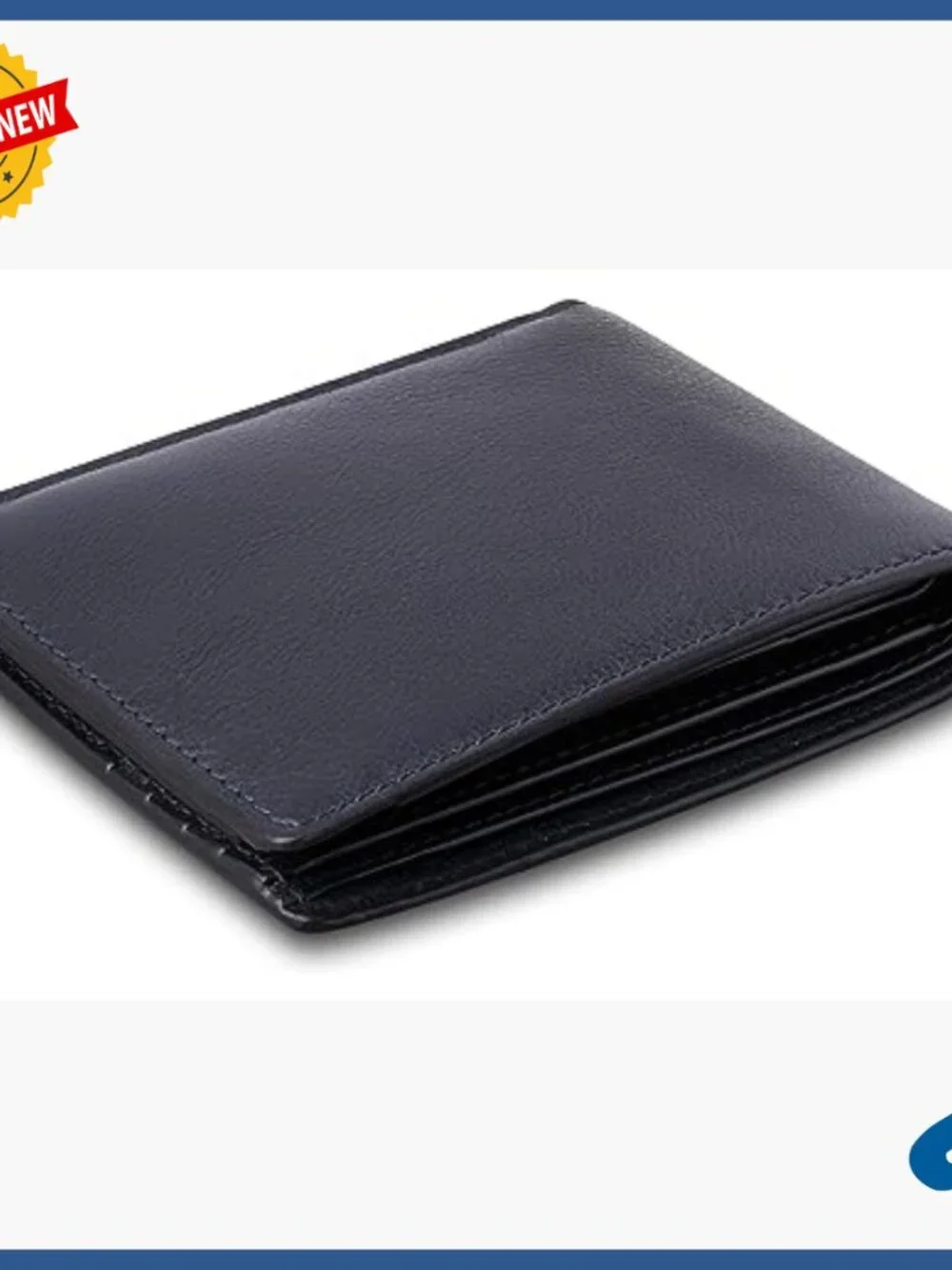 Slim Bifold Wallet with RFID Protection and Removable ID Case